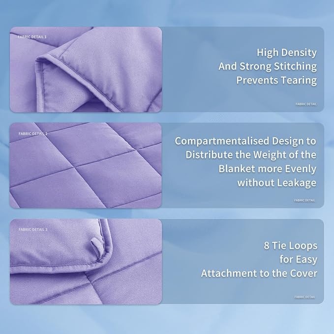 Topcee Weighted Blanket for Adults Queen Size Soft Cooling Heavy Blanket - Image 5