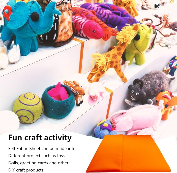 Jtnohx Color Felt, 1 Square Yard Felt Fabric, 1.4mm Thickness Flexible Craft - Image 6
