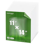 10-Pack of 11×14"×0.04" PET/Plexiglass Sheets, Transparent Flexible Plastic by EasBriight