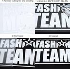 FUNKAKA White Heat Transfer Vinyl Rolls, Adhesive Glossy HTV Vinyl - Image 4