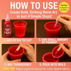 Bloody Red Epoxy Resin Pigment Paste XL – Opaque Epoxy Dye & High Concentration - Image 7