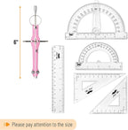 Mr. Pen- Geometry Set, 6 Inch Swing Arm Protractor, Divider | Set Squares - Image 4