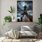 WUDWL Diamond Art Kits for Adults Beginner, Lighthouse DIY Beach Painting - Image 5