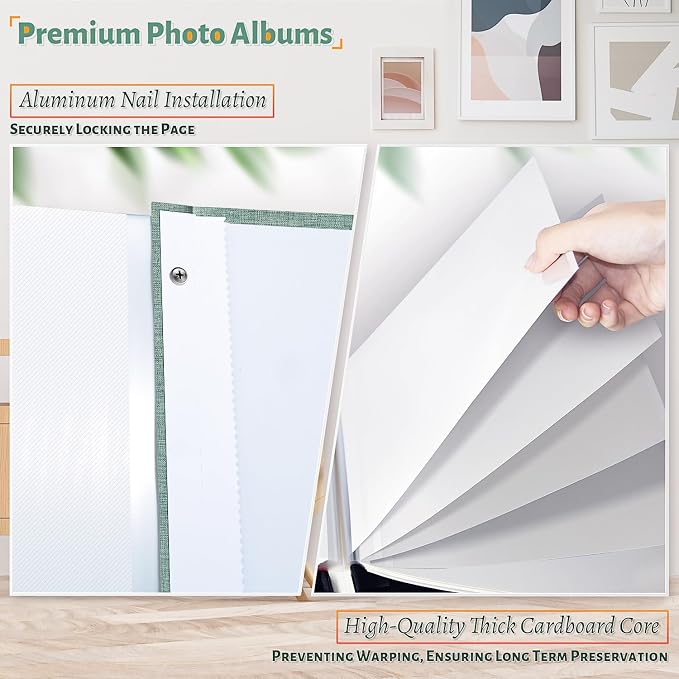 Artfeel Photo Album Self Adhesive Scrapbook, 60 Pages Large Photo Book - Image 4
