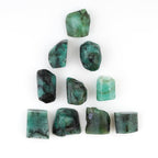 ColouredRocks 10pcs. Emerald Crystals, Raw Stones, Rough Gemstones, Jewelry - Image 3