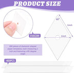 400 PCS Paper Piecing 1", Diamond Quilting Templates - Image 2