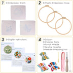 Peotclola Punch Needle Kit for Adults, 3 Sets Punch Needle Kits Beginner DIY - Image 3