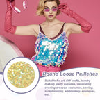 MECCANIXITY 700 Pcs Flat Round Sequins 15mm/0.6 Inch Loose Paillettes Craft - Image 4