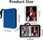 Mini Card Binder, 1-Pocket Super Lightweight Zipper Binder Holds 80+ Trading - Image 3