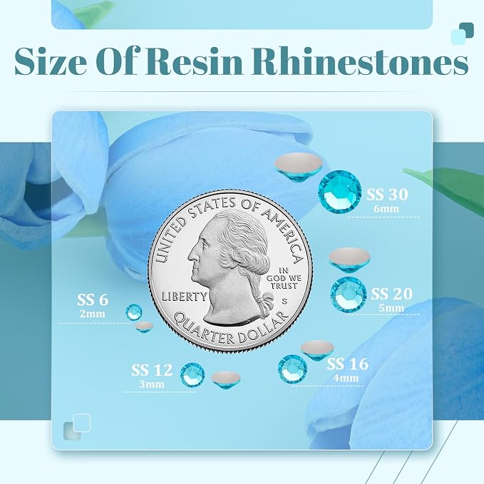 4000PCS 5mm Resin Rhinestones Bulk - Image 3