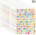 3040Pcs 20 Sheets Small Letter Number Stickers, 1/2inch Self-Adhesive Vinyl by Unknown