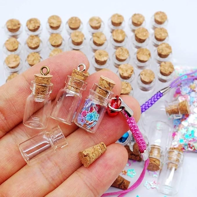 60 Pcs 0.5ml Mini Small Glass Bottles - Image 3