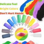 Guuozzli 24 PCS Art Sand, 1.24 oz Colored Sand Bottles, Sand Arts and Crafts Kit - Image 3
