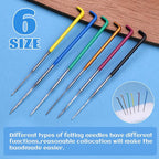 Mayboos 42 Pcs Needle Felting Needles, Wool Felting Supplies - Image 3