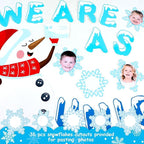 Winter Bulletin Board Decorations Snowflake Snowman Cutouts DIY Photo Craft We - Image 5