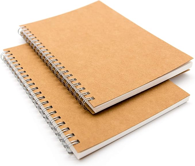 DSTELIN Blank Spiral Notebook, Soft Cover, Sketch Book, 100 Pages / 50 Sheets - Image 3