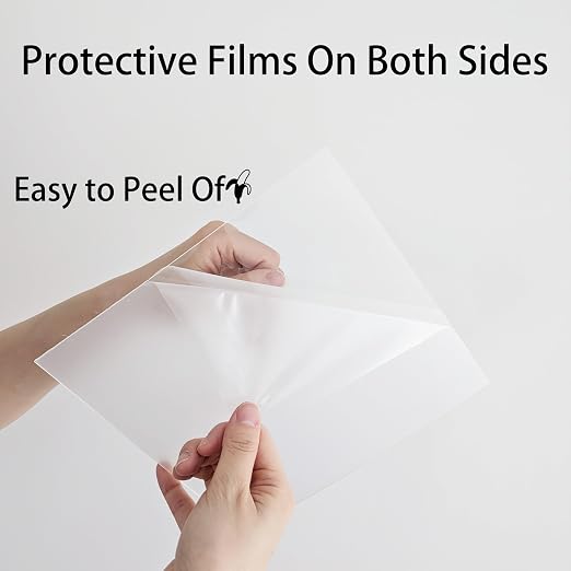 5 Pack 7"x7"x0.04" Thick Acrylic Sheets Transparent Plexiglass Panels - Image 6
