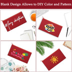 12 Pieces Cotton Canvas Makeup Bag, Blank DIY Craft Bag - Image 4