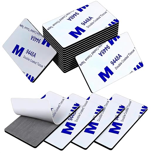 56Pcs Heavy Duty Double Sided Adhesive Pads, 3mm Thick Black Foam Mounting Tape by YIERKLMNIB