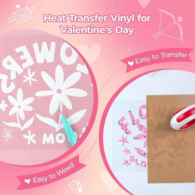 HTVRONT Valentine's Day Heat Transfer Vinyl - Image 4