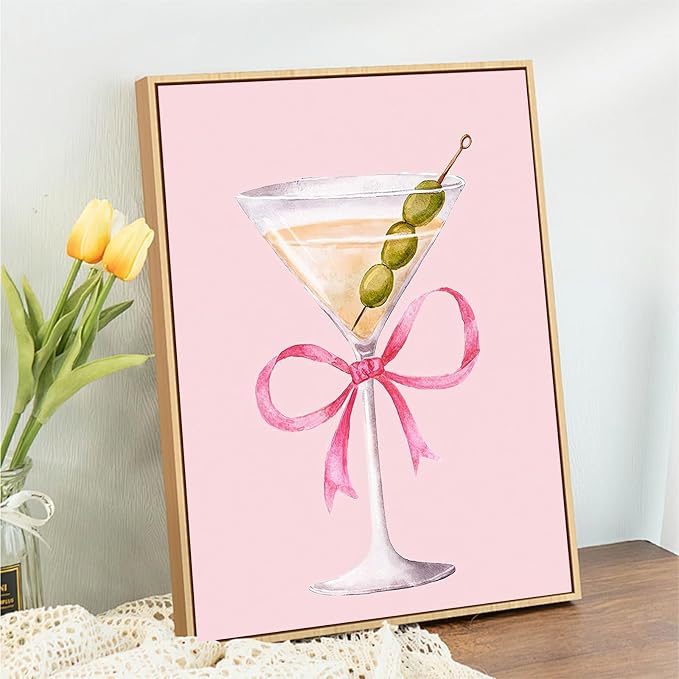 Pink Cocktail Diamond Art Kits for Adults, 5D DIY Coquette Diamond Painting - Image 2