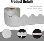 70Ft Shine Bulletin Board Borders，Scalloped Poster Boards Decorations Trim - Image 3