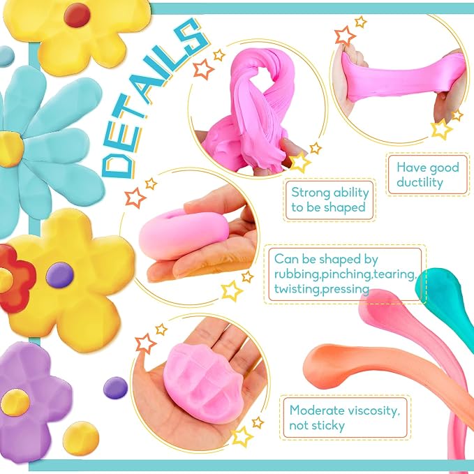 Air Dry Clay 36 Colors, Magic Clay Modeling Clay, DIY Molding Magic Clay - Image 3