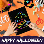 ZMLM Scratch Paper Art-Crafts Gift: 2 Pack Rainbow Notebooks Supplies Toys - Image 3
