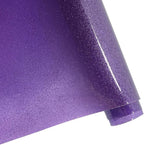 ONEART | Purple Transparent Glitter Vinyl Roll, 0.7 mm Solid Clear PVC Jelly - Image 2