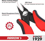 ARROW Micro Wire Cutters, Side & Diagonal Flush Cut Pliers - Image 7