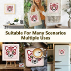 Doodlream Pink Leopard DIY Punch Needle Embroidery Kit - Image 5
