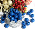 240Pcs 16mm Navy Blue Wood Beads - Image 4