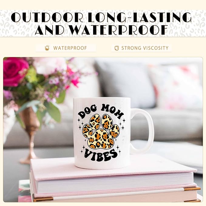 Tintnut Leopard Permanent Vinyl 8 Sheets 12x10in Orange Adhesive Vinyl | - Image 6
