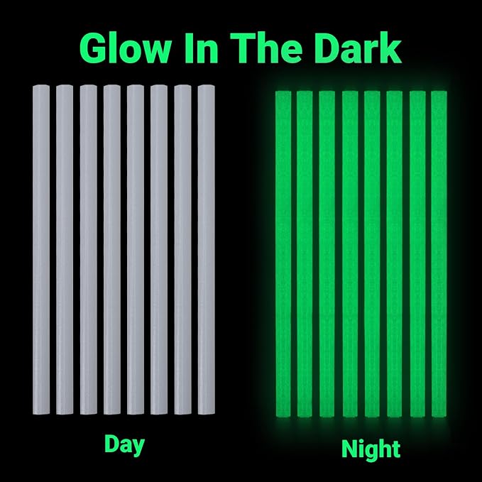 Glow in the Dark Glue Sticks, 0.27"x8" Bulk Glue Sticks - Image 3
