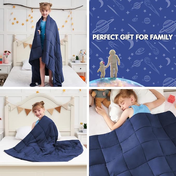 Weighted Blanket Kids 5lbs, Cooling Heavy Throw Blanket - Image 8