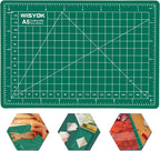WISYOK 6" x 8" A5 Craft Mat, Small Rotary Cutting Mat by WISYOK