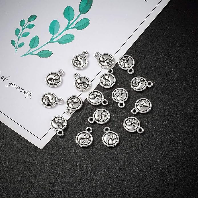 Craftdady Tibetan Style Antique Silver Alloy Pendants Cute Metal Dangle Charms - Image 4