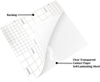 VHALE Glossy Clear Self-Adhesive Overlay Laminating Sheet Contact Papers - Image 3
