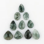10pcs, Natural Gemstone Cabochon, Wholesale Assorted Flatback Crystals - Image 2