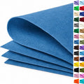 Denim Blue Large Felt Fabric 36" x 36", 1mm Stiff Felt Sheet, Nonwoven Fabric by ZANEXIR