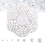 5600PCS Half Round Pearls Flatback Imitation Pearls by MLGDA
