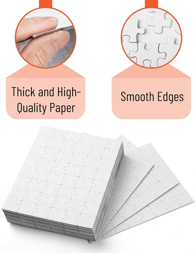 Mr. Pen- Blank Puzzle, 36 Pack, 48 Pieces/Pack, 8.5" x 11", Arts & DIY Crafts - Image 3