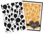 Hying Holiday Balloon Plastic Embossing Folders by Hying