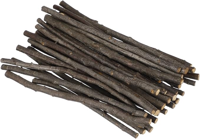 PATIKIL 25 Pcs 12inch Wood Log Sticks, 0.31-0.39inch in Diameter Natural by PATIKIL