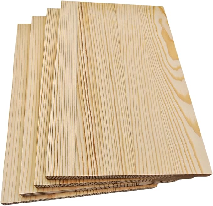 4PCS Rectangle Wood Boards Unfinished Wood Blocks - Image 7