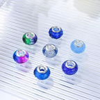 Aipridy European Large Hole Beads, Colorful Glass Charm Beads Set - Image 2