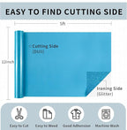 Puff Vinyl Heat Transfer, Sky Blue Puff HTV Glitter Iron on Vinyl 12" x5ft | 3D - Image 3