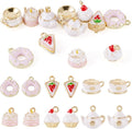 Enamel Food Charms Cute Assorted Food Pendants Sweet Dessert Charms by BoutigemJewelry