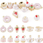 Enamel Food Charms Cute Assorted Food Pendants Sweet Dessert Charms by BoutigemJewelry