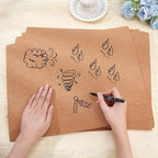 BENECREAT 10 Pack 17.7x13.8 Self-Adhesive Cork Sheets Rectangle Insulation Cork - Image 3